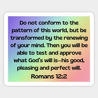 Bible Verse Romans 12:2 Magnet